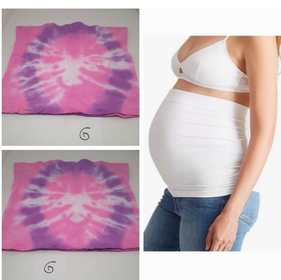 Maternity Belly Band Hand Tie-dye Pink & Purple NWOT - Picture 10 of 10
